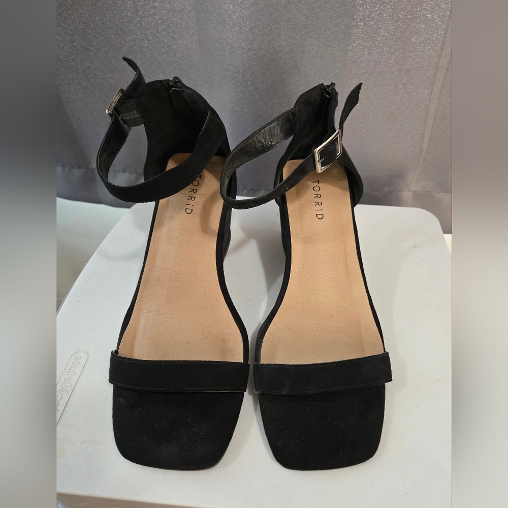 Torrid Black Ankle Strap Heels
